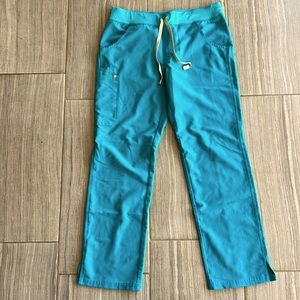Figs Kade Cargo Scrub Pants - Teal